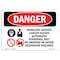 Signmission Safety Sign, OSHA Danger, 12" Height, 18" Width, Inorganic Arsenic Cancer Hazard, Landscape OS-DS-D-1218-L-1376 - alternate 1